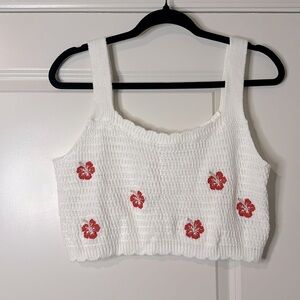 Wild Fable Hibiscus Top NWT